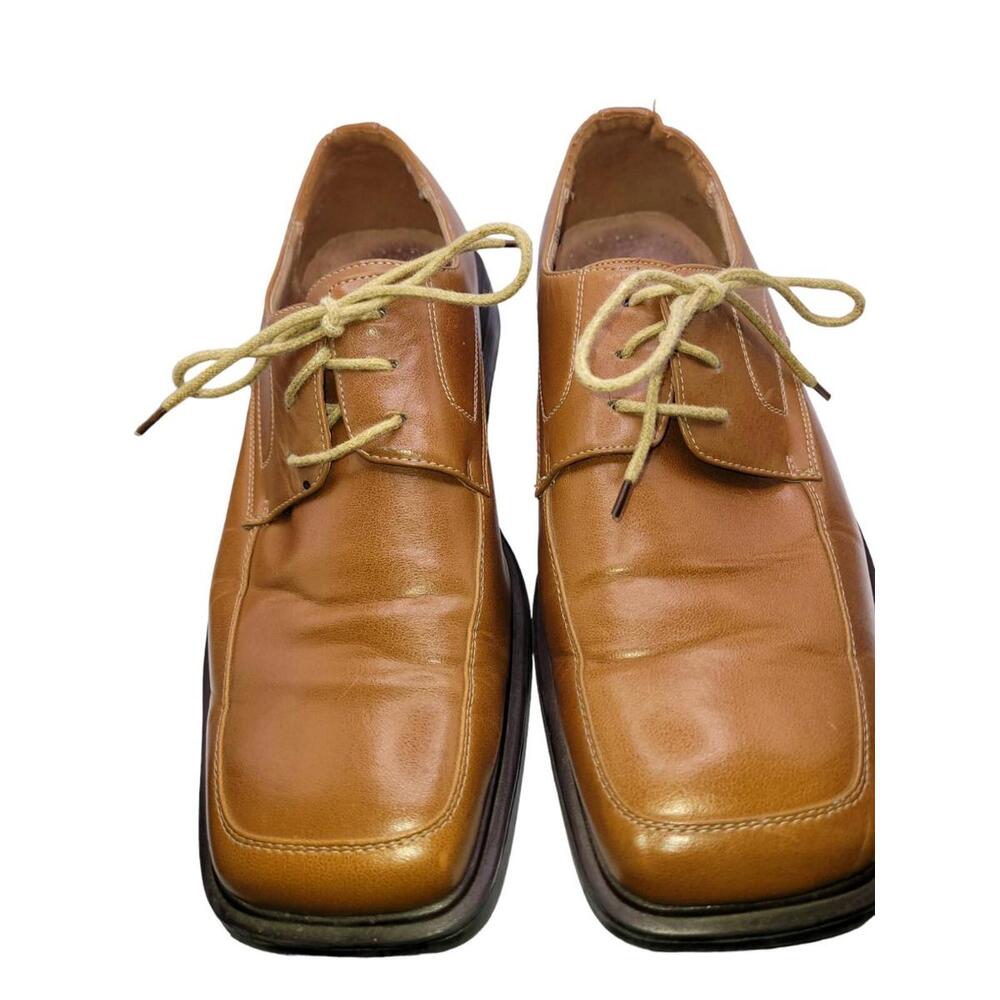 Traffic Mens Dress Shoes Sz 10.5 Leather Stock#3916
